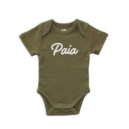 Paia Cursive Onesie