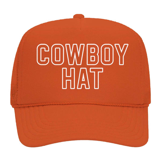 Cowboy Hat Outline Foam Snapback