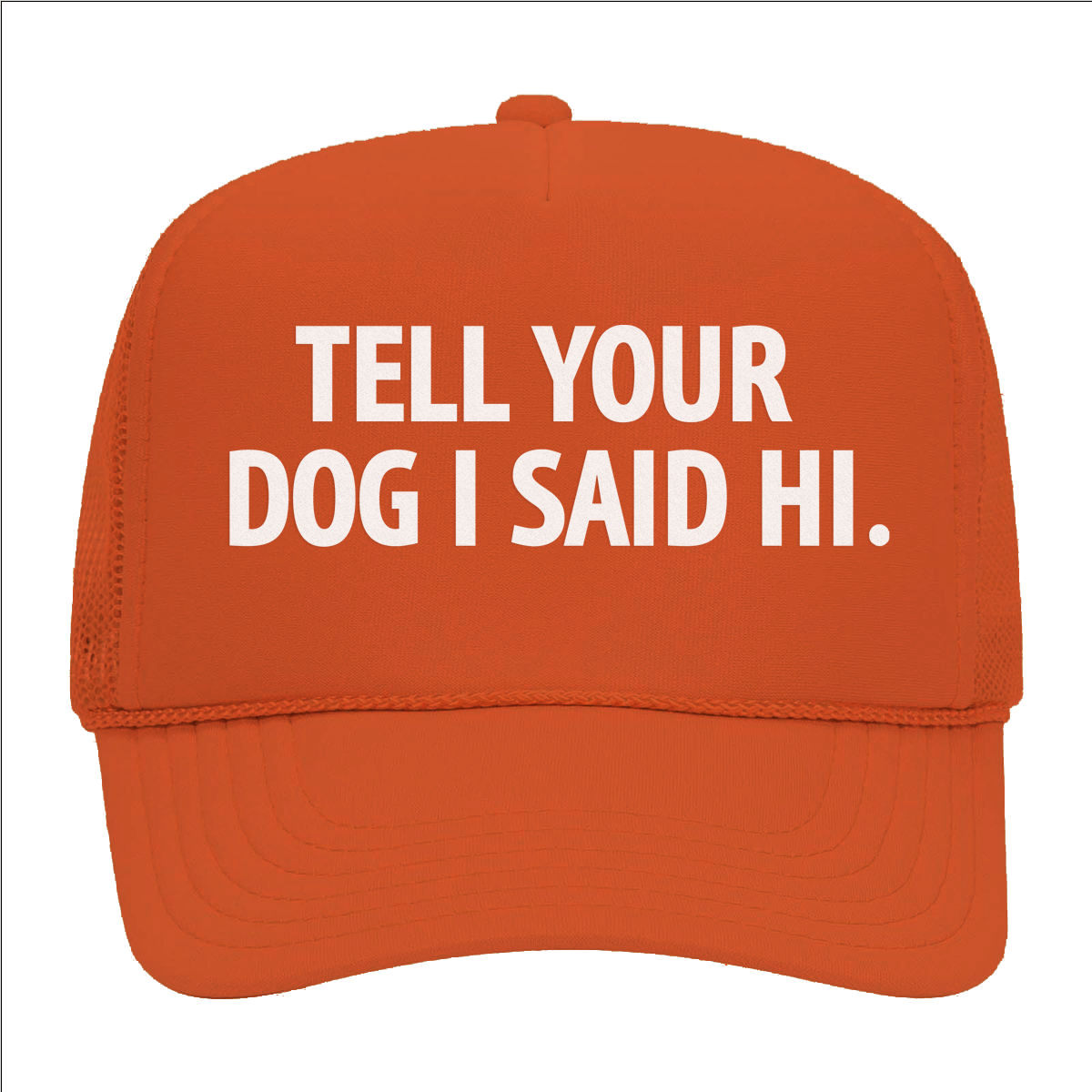 Tell Your Dog I Said Hi. Foam Snapback