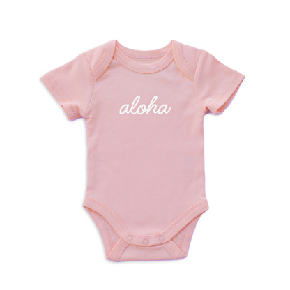 Aloha Cursive Onesie