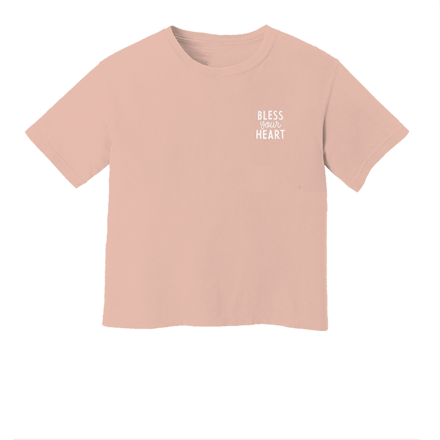 Bless Your Heart Washed Crop Tee