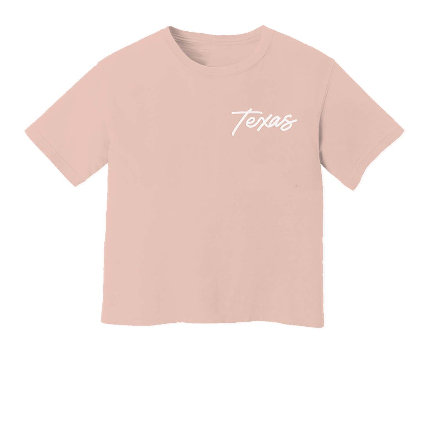 Texas Cursive Washed Crop Tee