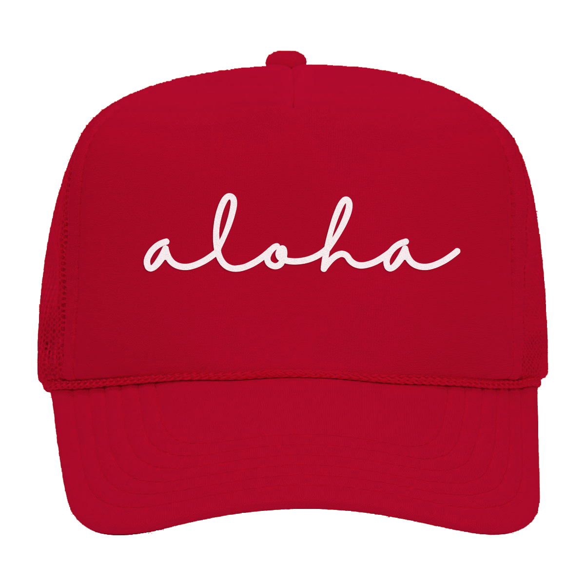 Aloha Cursive Foam Snapback