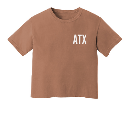 ATX Washed Crop Tee