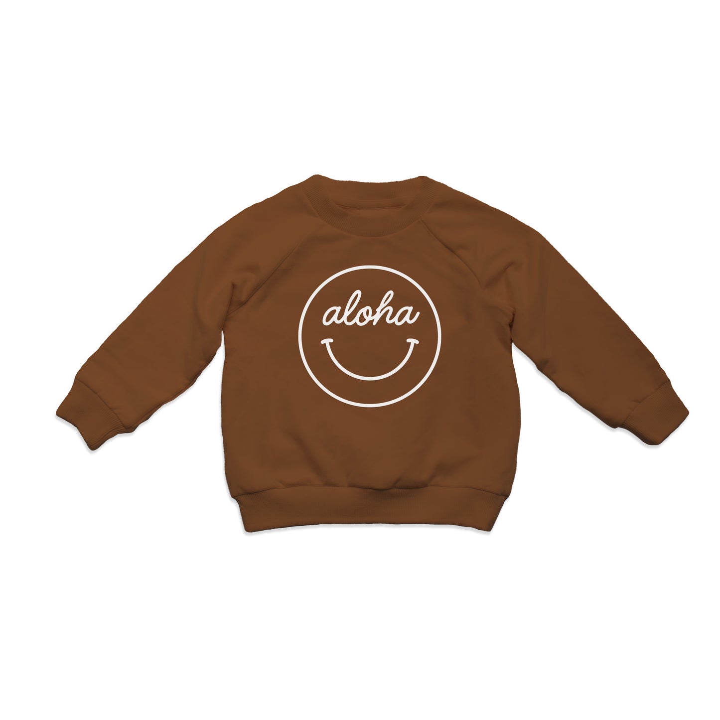 Aloha Cursive Smile Outline Kids Sweatshirt