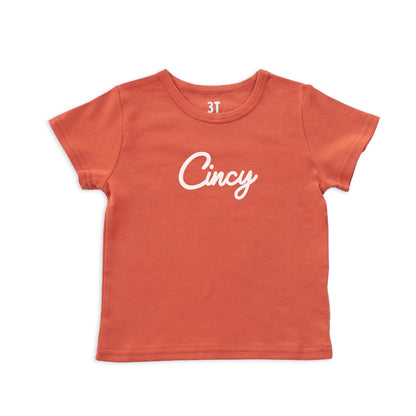 Cincy Cursive Kids Tee