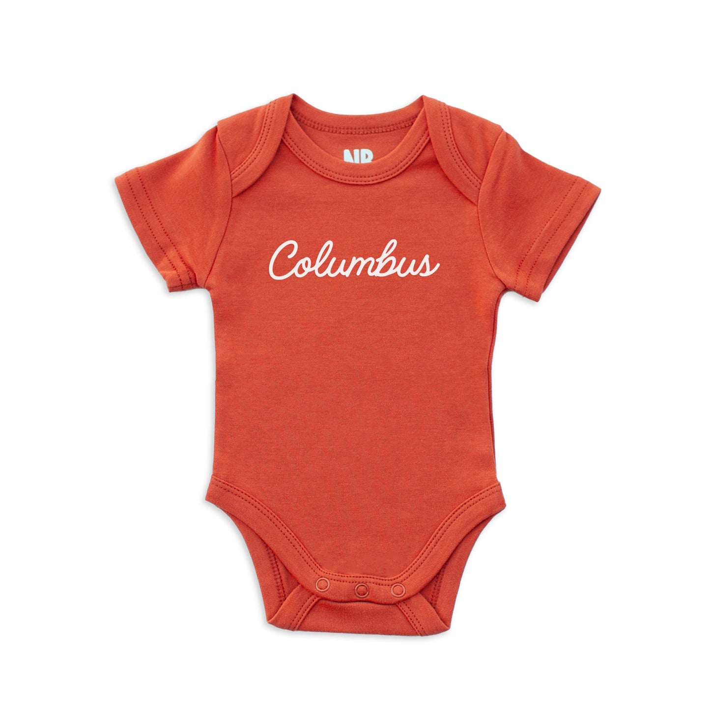 Columbus Cursive Onesie