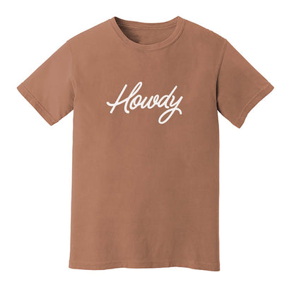 Howdy Cursive Washed Tee