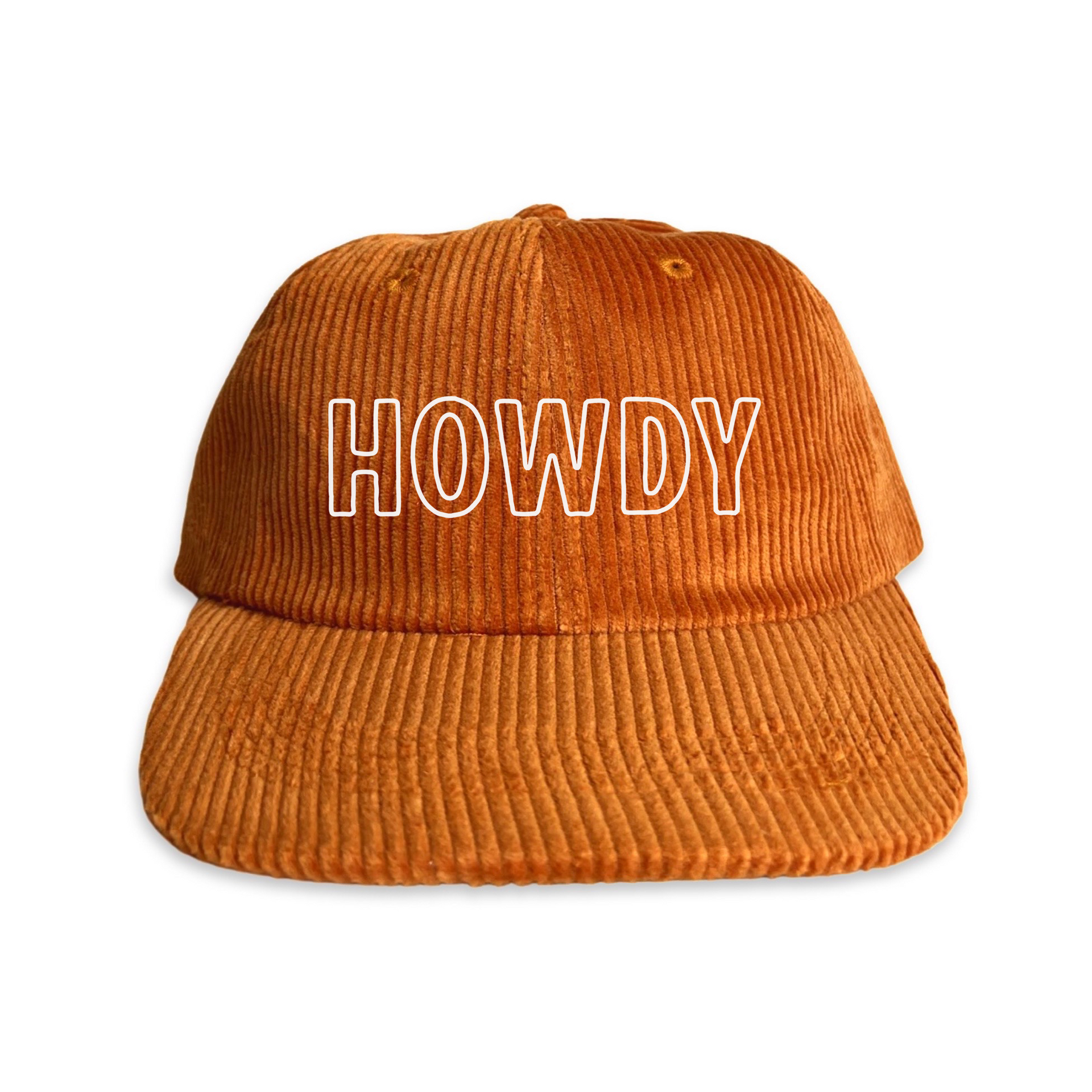 Howdy Outline Corduroy Cap – Frankie Jean