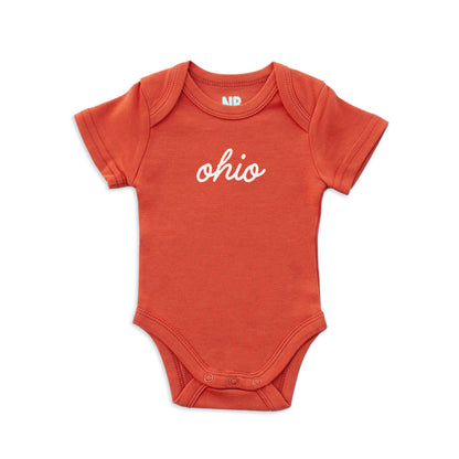 Ohio Cursive Onesie