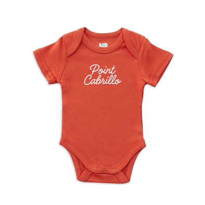 Point Cabrillo Cursive Onesie