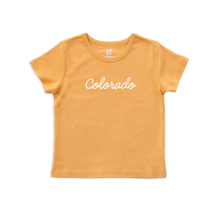 Colorado Cursive Kids Tee