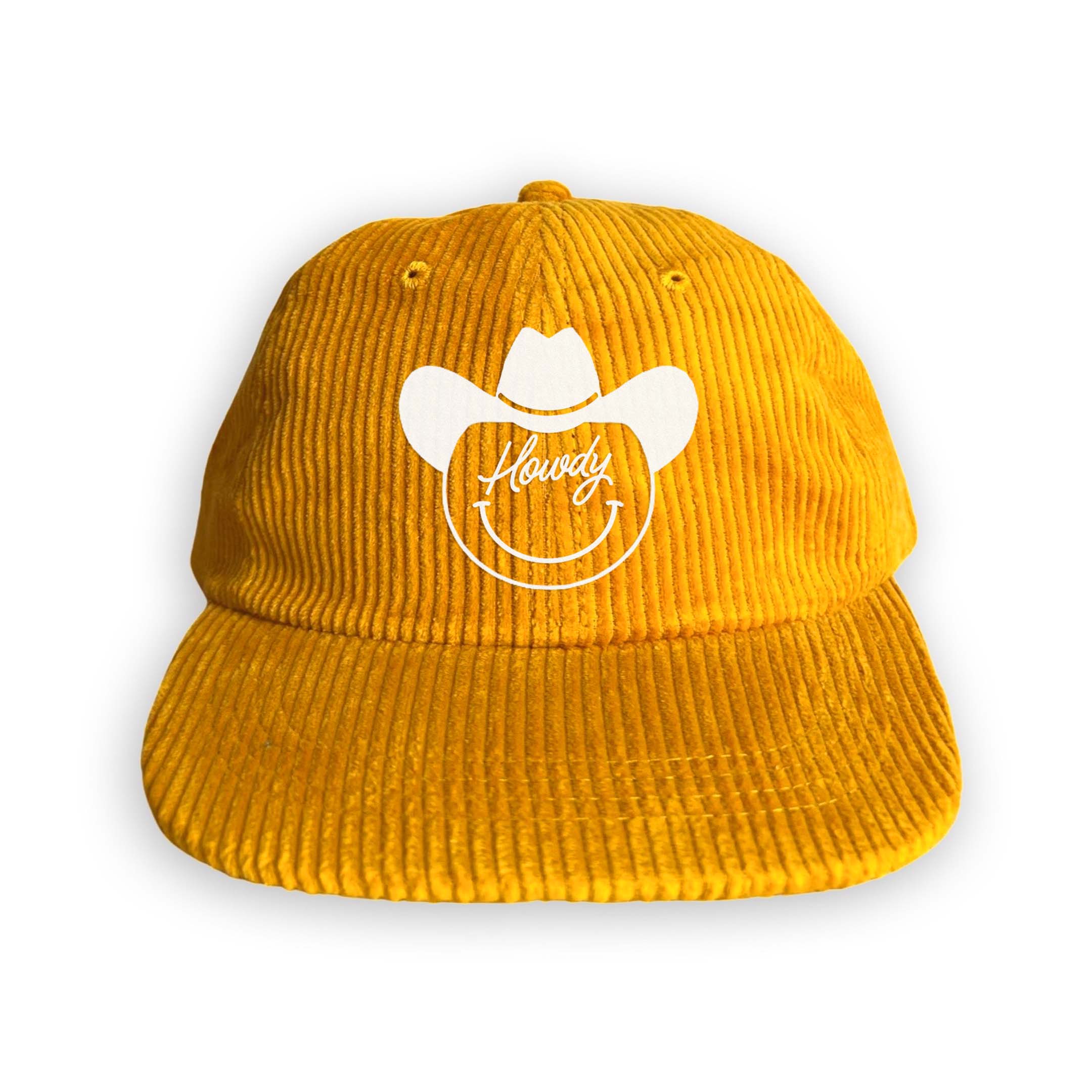 Howdy Cursive Cowboy Corduroy Cap – Frankie Jean