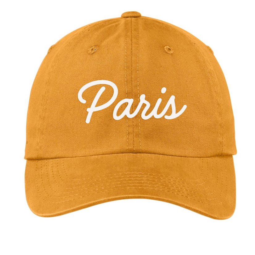 Paris Cursive Baseball Cap