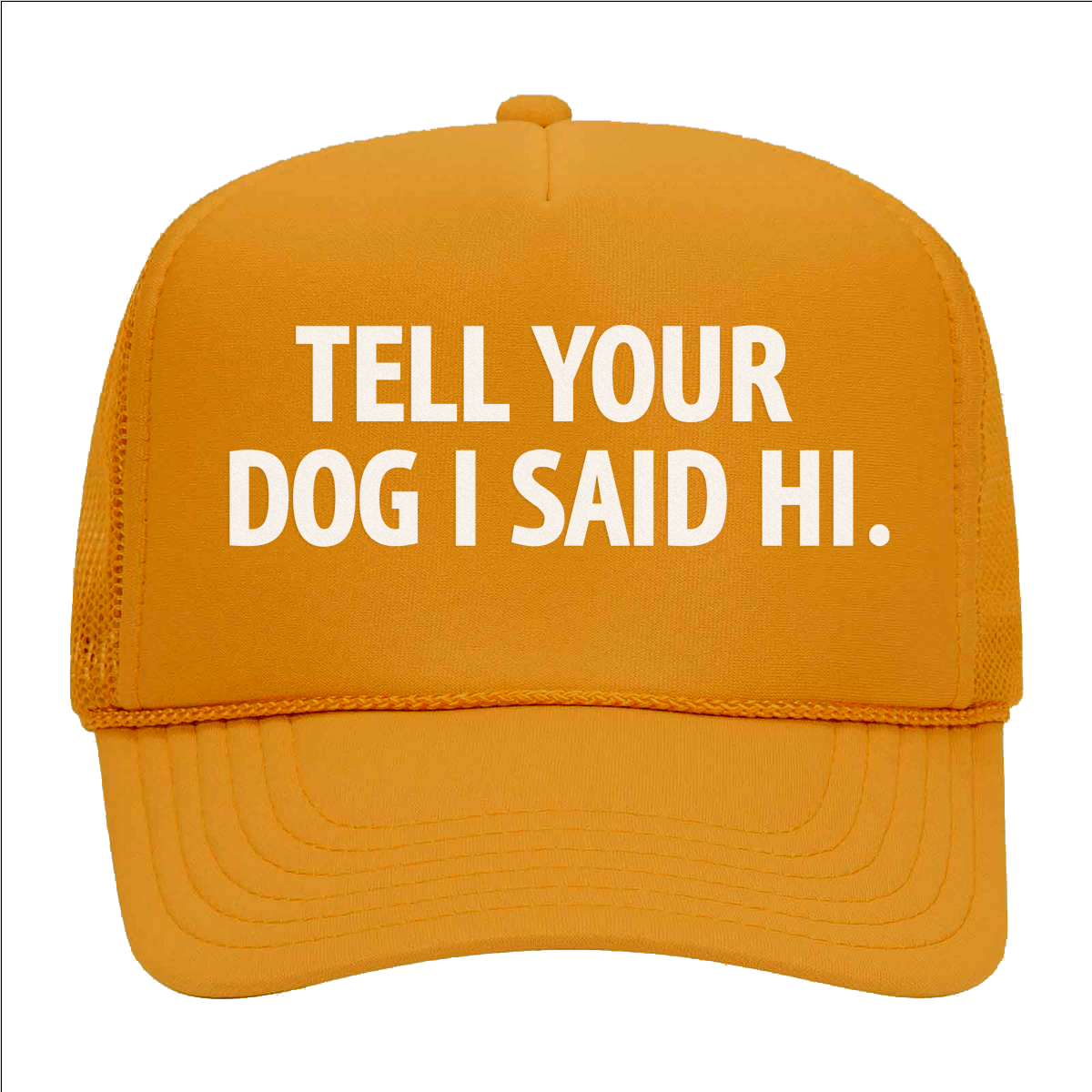 Tell Your Dog I Said Hi. Foam Snapback