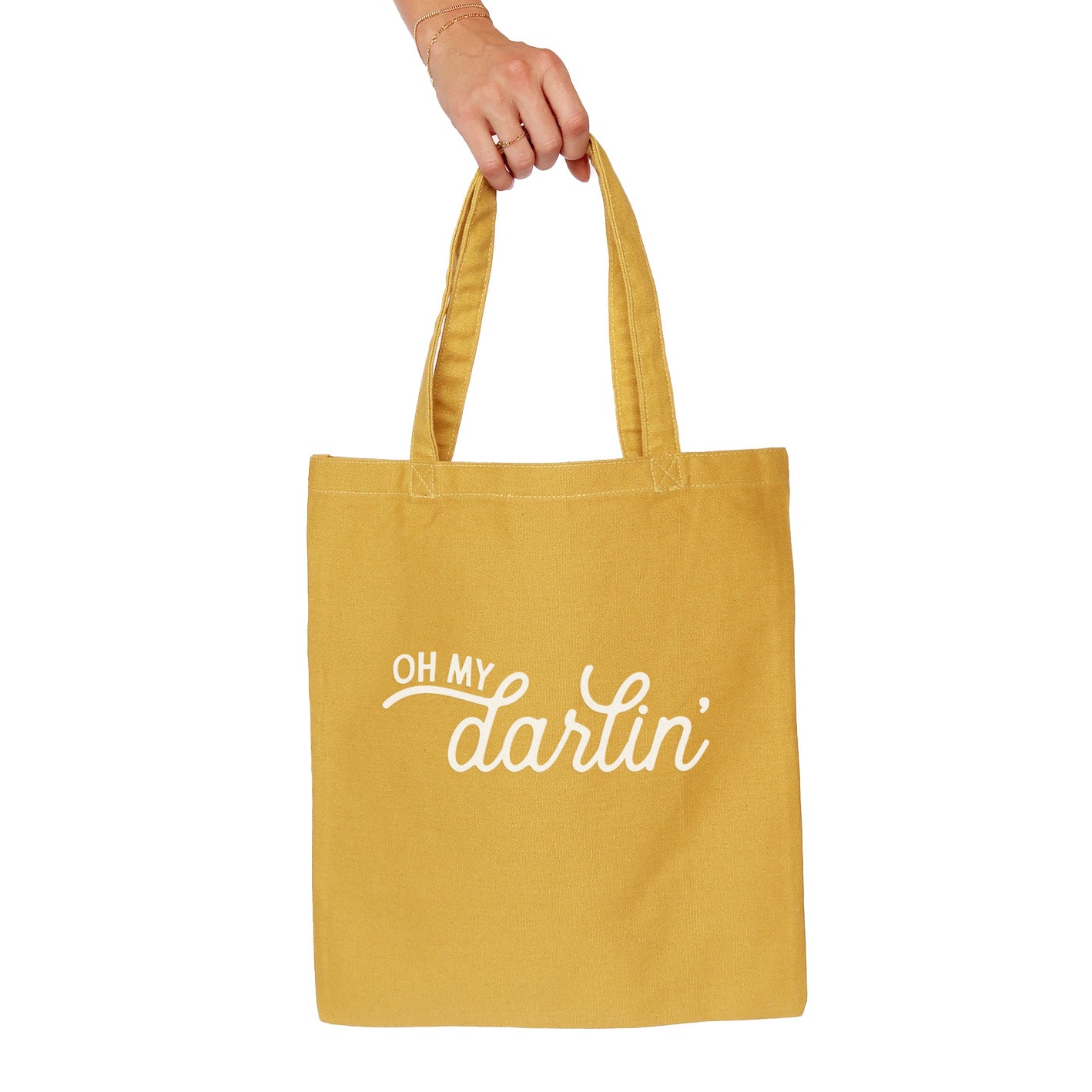Oh My Darlin Cursive Tote Bag Frankie Jean