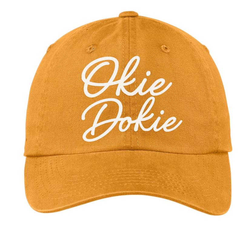 Okie Dokie Cursive Baseball Cap