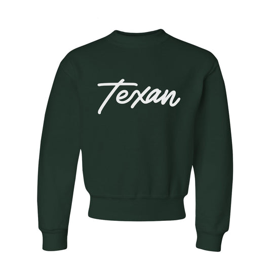 Texan Cursive Youth Sweatshirt