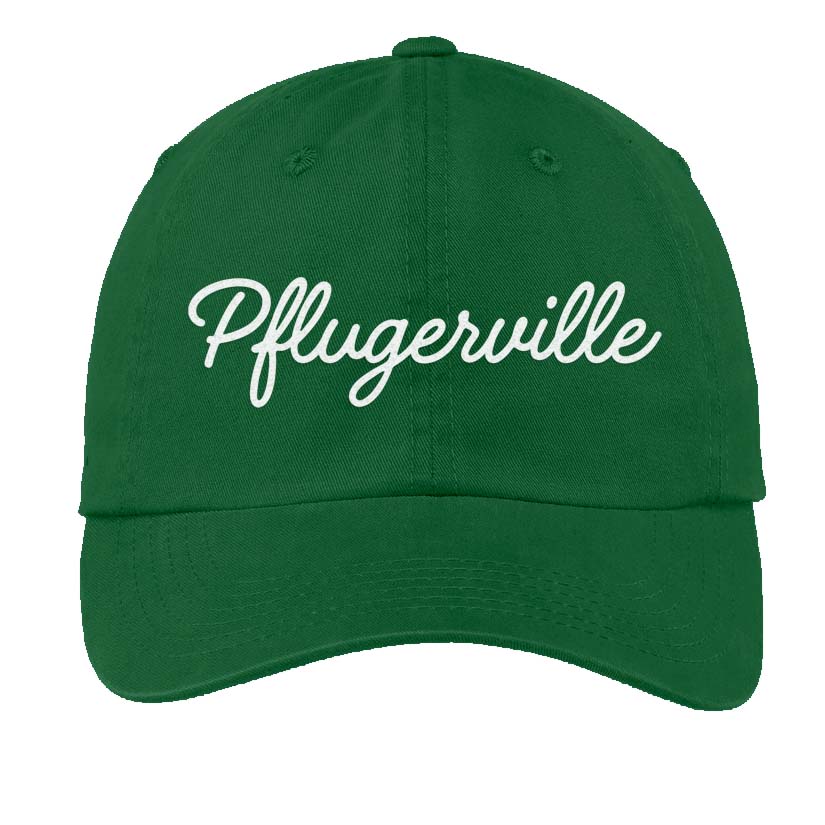 Pflugerville Cursive Baseball Cap