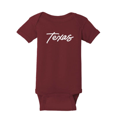 Texas Cursive Onesie