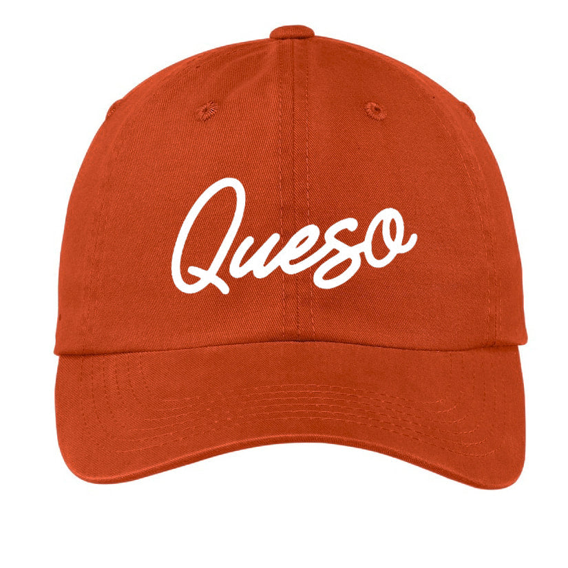 Queso Cursive Baseball Cap