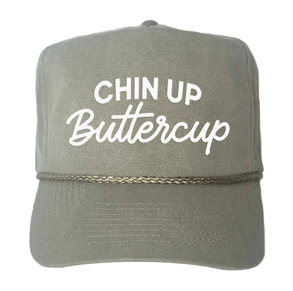 Chin up Buttercup Canvas Trucker