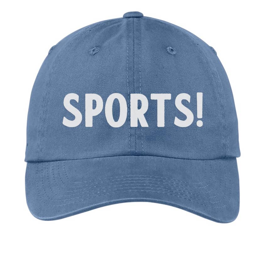 Hat that hot sale says sports