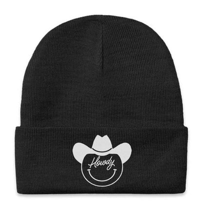 Howdy Cursive Cowboy Beanie