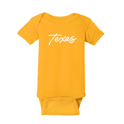 Texas Cursive Onesie